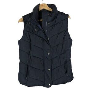 Gap Outdoor Edition Navy & White Polka Dot Winter Warmth Down Puffer Vest S